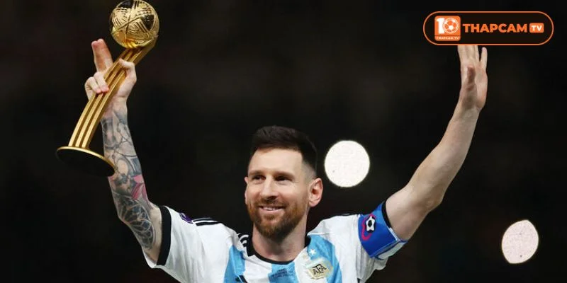 Cầu thủ xuất sắc nhất World Cup Messi ghi tên minh vào kỷ lục với 2 kỳ tổ chức.
