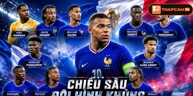 Đội hình tuyển Pháp World Cup 2026 hứa hẹn nhiều bùng nổ.